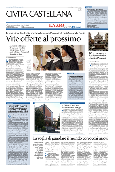 Avvenire - pagina diocesana del 10/10/2021